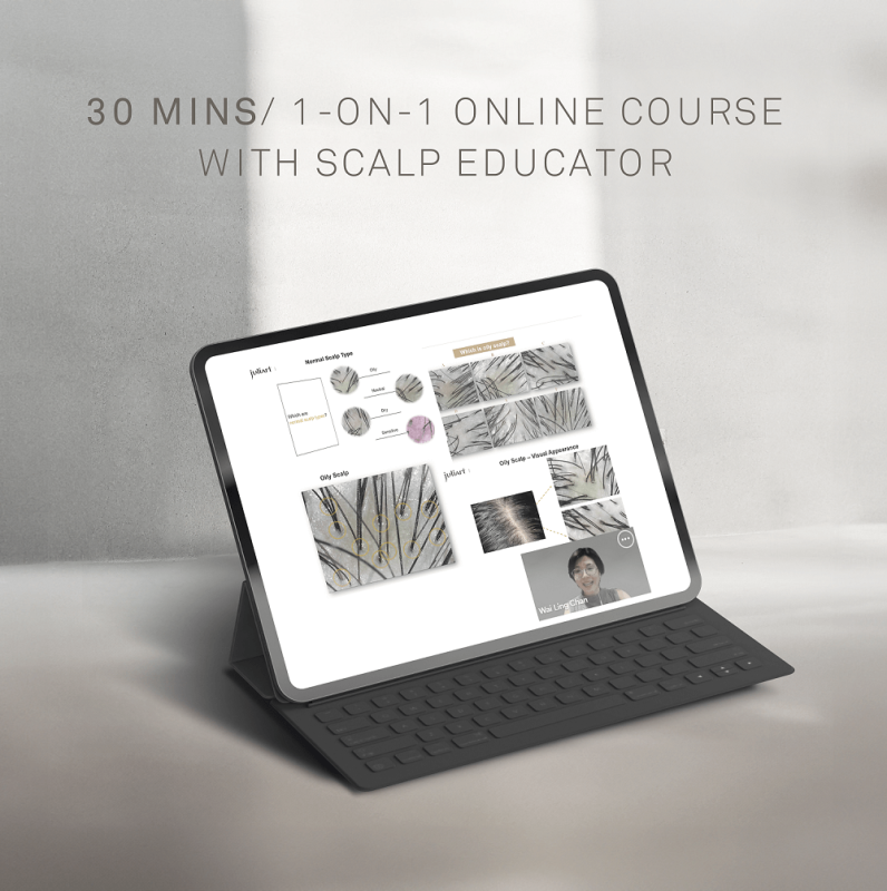 juliArt online scalp basic packge_30 mins 1-on-1 Online Course with Scalp Educator